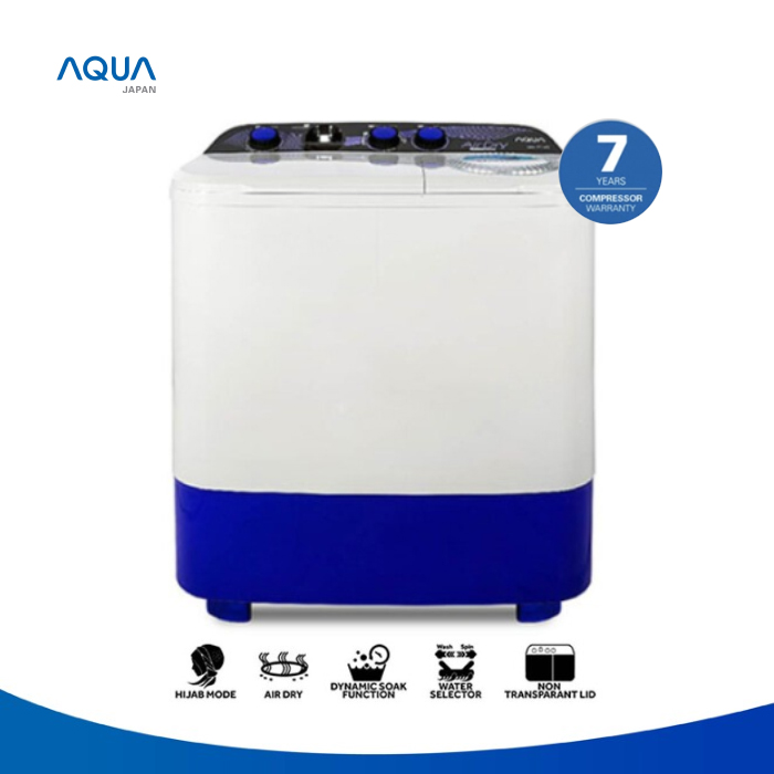 Aqua Mesin Cuci 2 Tabung Twin Tube 7 KG - QW-750XT